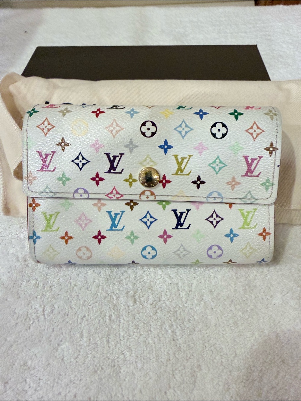 Louis Vuitton Takashi Murakami Monogram Multicolore Wallet. 